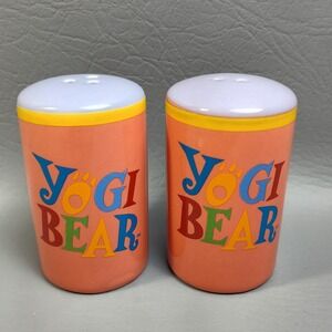 Vintage Multicolor Yogi Bear Salt & Pepper Shakers‎ Hanna Barbera RARE